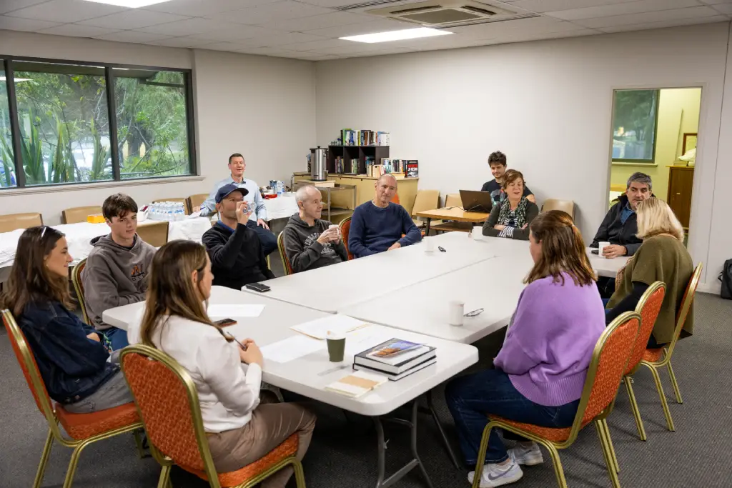 michael leading a workshop